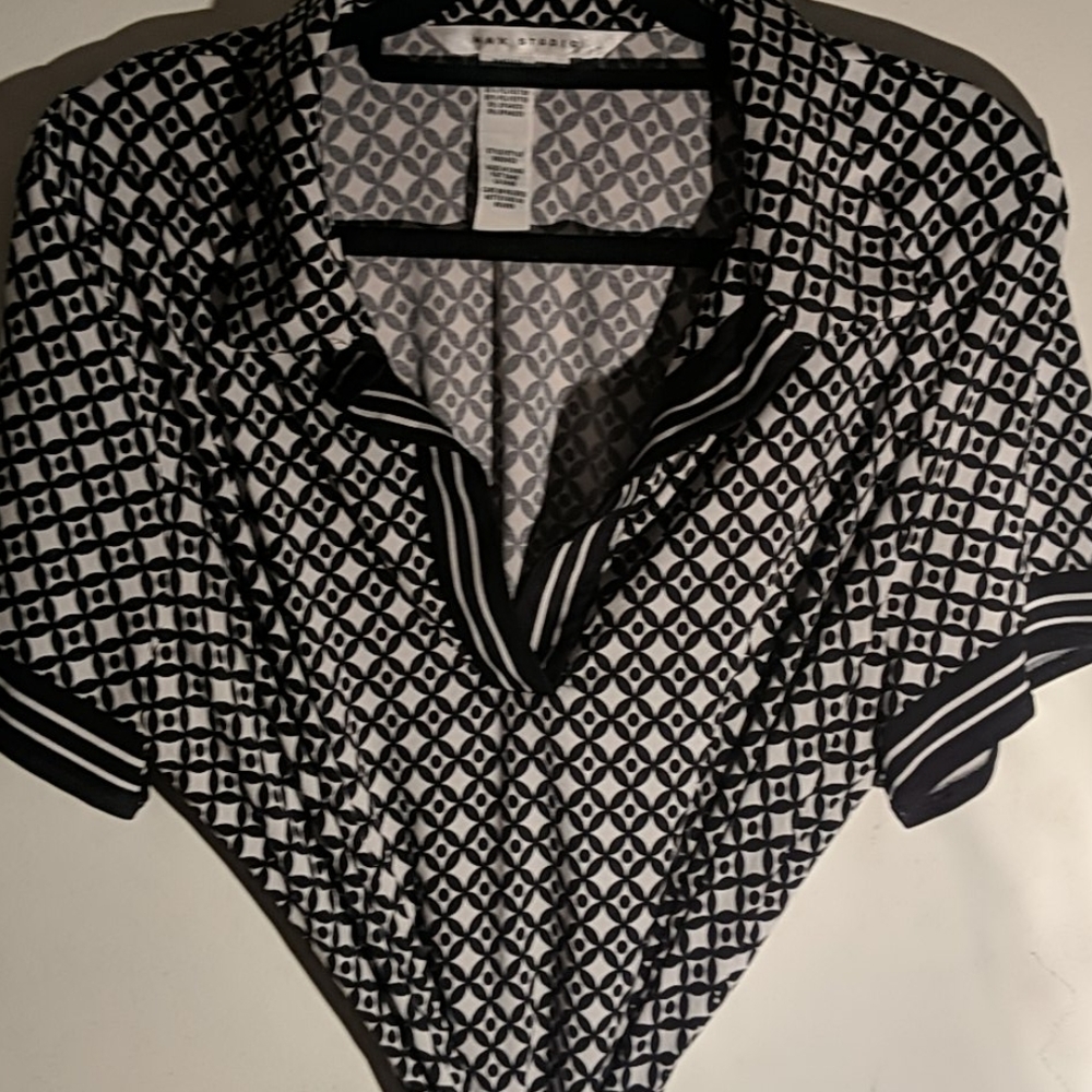 Max Studio black white dress sz size xl